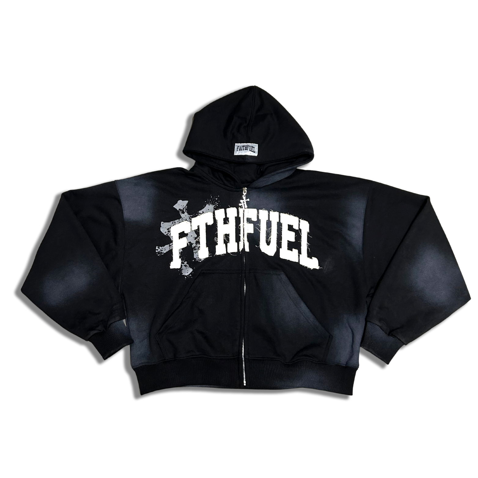 "Faithfuel" Black Zip-up