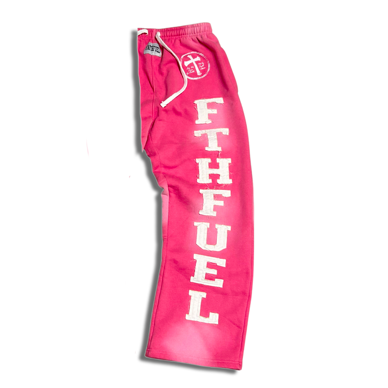 "Faithfuel" Pink Sweats